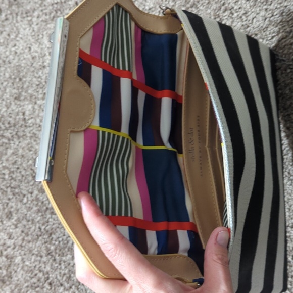 Stella& Dot Shoulder Envelope Bag Purse Clutch - Picture 2 of 5